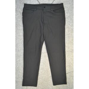 Lululemon ABC Classic Fit 5-Pocket Chino Pants Warpstreme‎ Black Mens Size 36x31